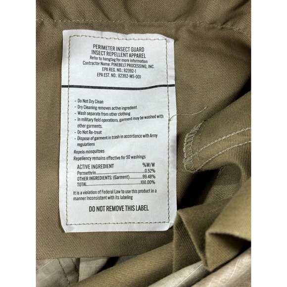 US Army Camo Combat Uniform Trousers Medium/Short Insect Repellent - Picture 4 of 9